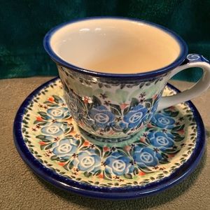 Handmade TeaCup and Saucer from Poland